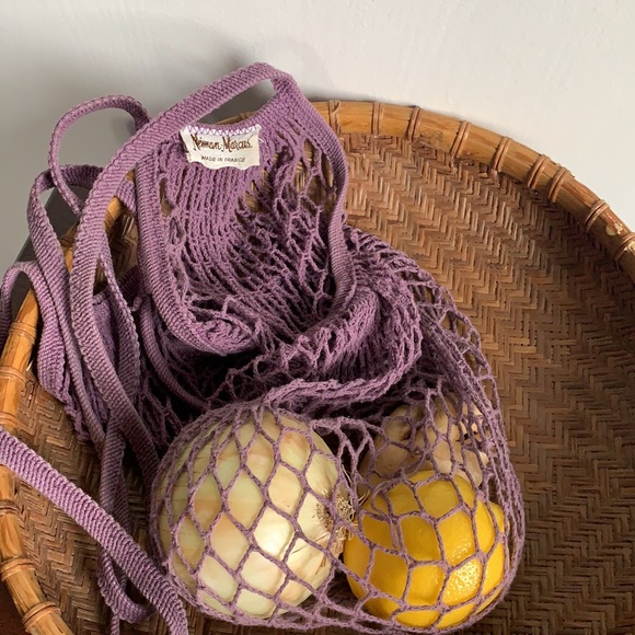 Neiman Marcus Handbags - Purple Neiman Marcus Vintage French Net Market Bag